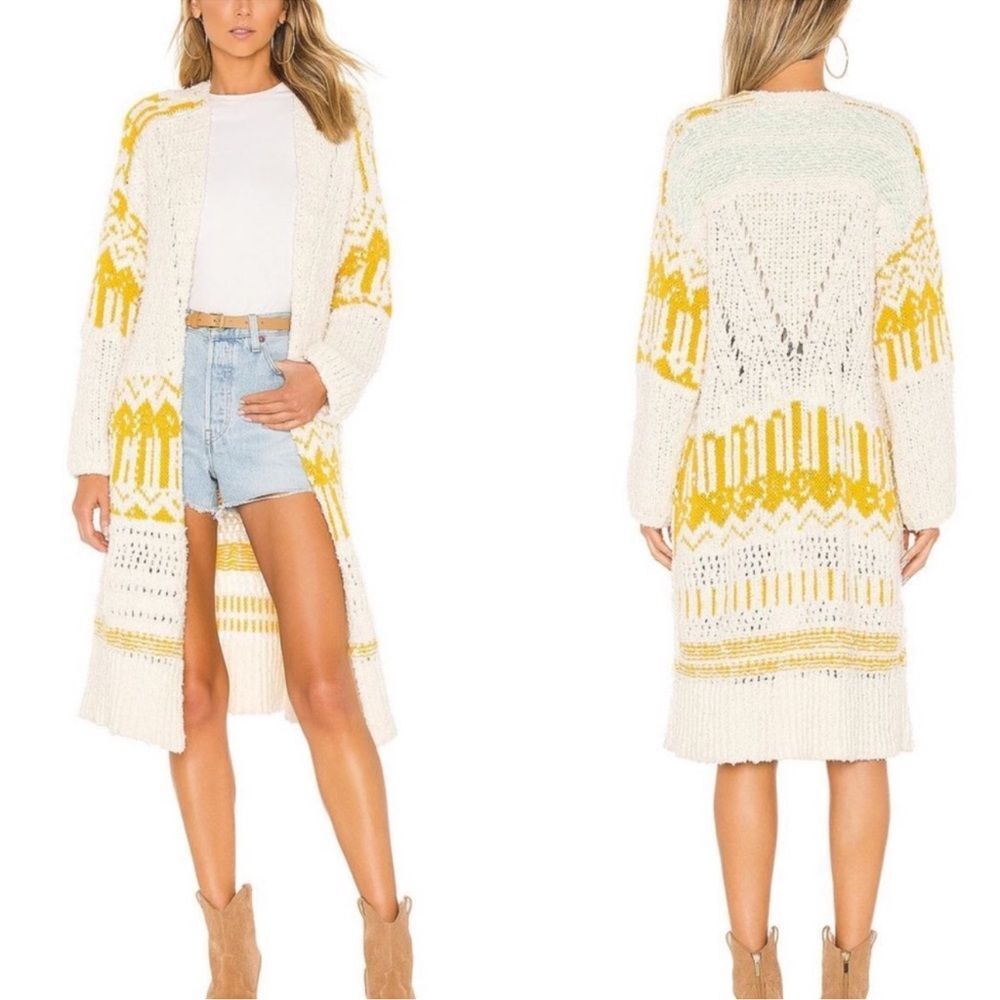 NWT FREE PEOPLE Astrid Combo Cardigan Sweater